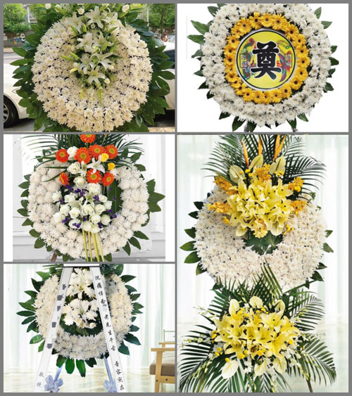 四川成都金堂县云合镇梁家沟村花圈速递